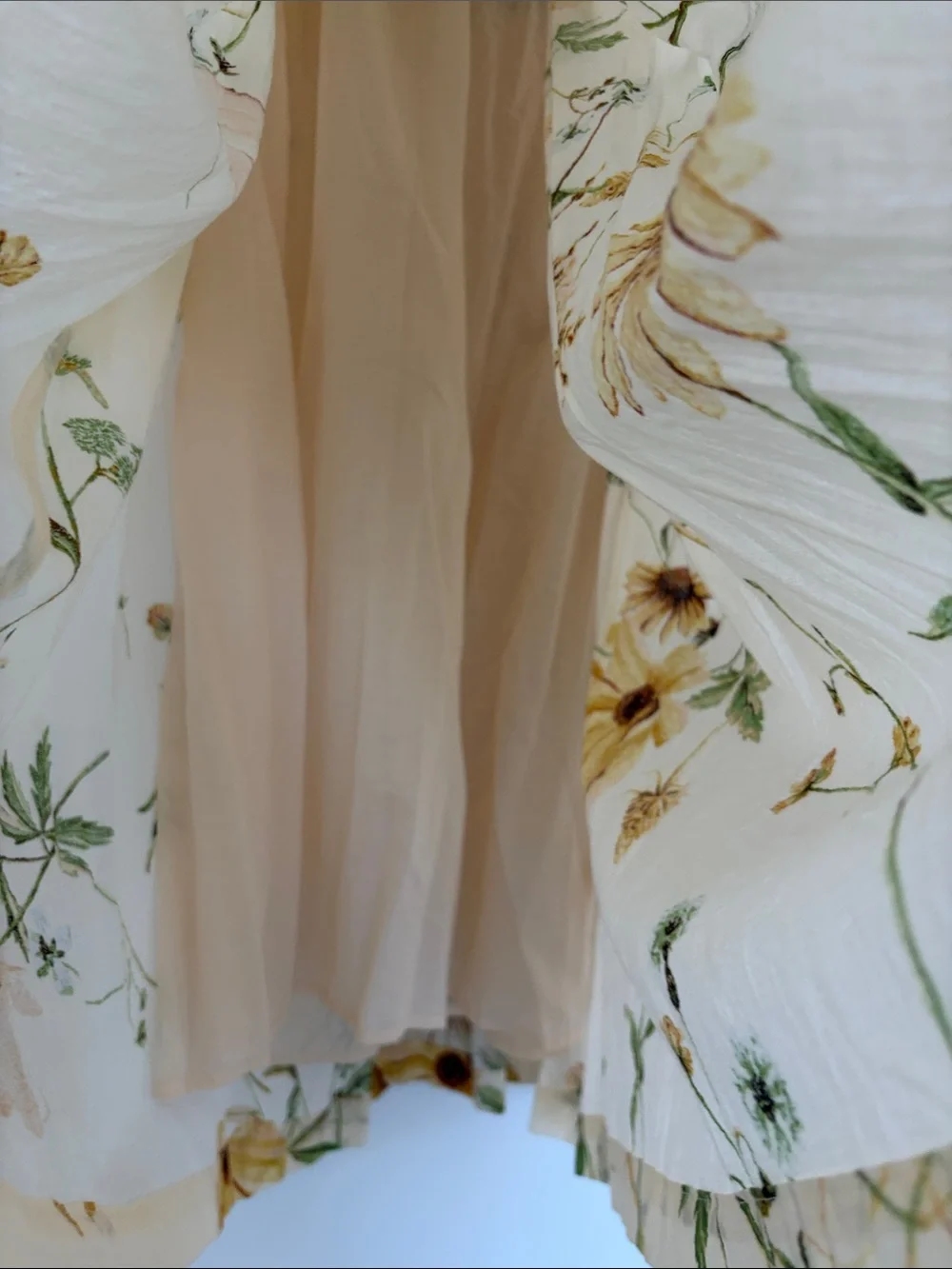 BNWT H&M wildflower sunflower floral print midi skirt and top 2 piece set - Picture 4 of 8